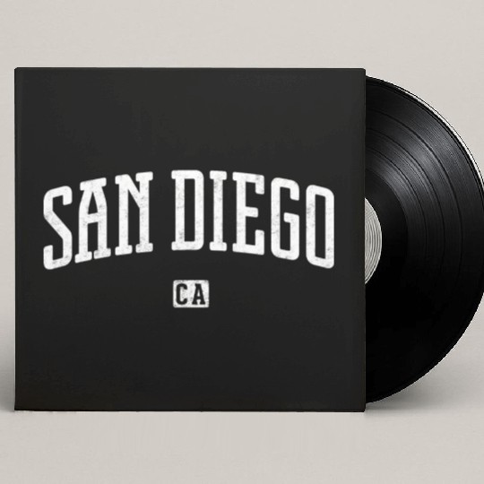 San Diego California Vintage Custom Vinyl Record Sleeves