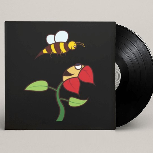 bee flower amazon Custom Vinyl Record Sleeves