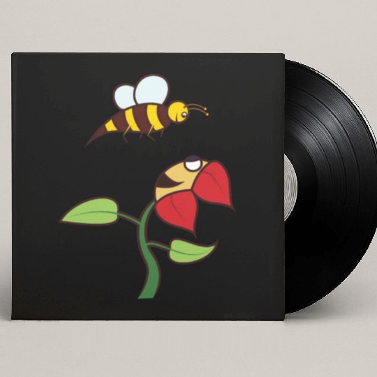 bee flower amazon Custom Vinyl Record Sleeves