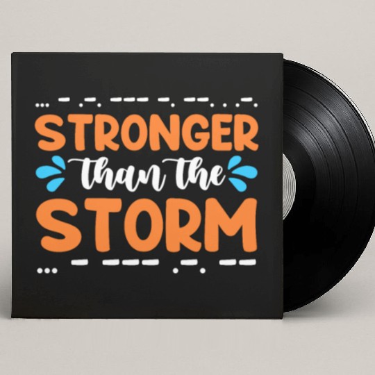 Ham Radio Stronger Than The Storm Radio Operator Custom Vinyl Record Sleeves
