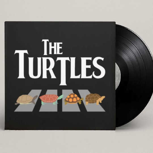The Turtles Funny Turtle Tortoise Reptile Lover Custom Vinyl Record Sleeves