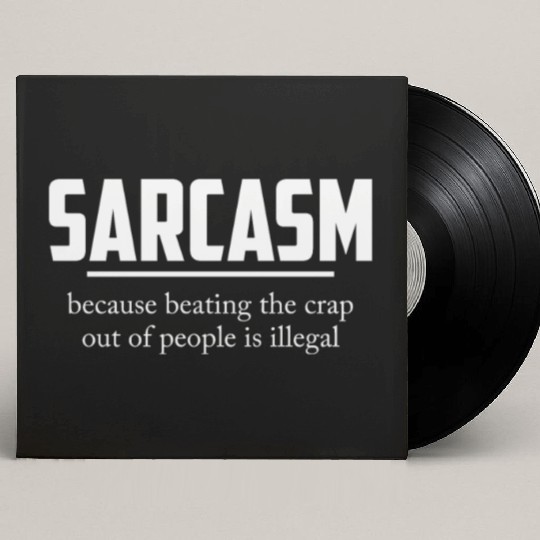 BEATING IS ILLEGAL SARCASTIC Custom Vinyl Record Sleeves