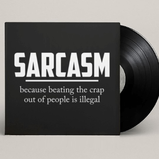 BEATING IS ILLEGAL SARCASTIC Custom Vinyl Record Sleeves