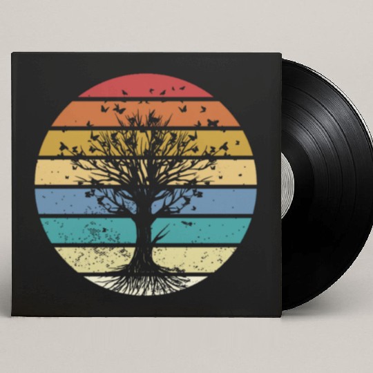 Butterfly Tree Beautiful Animal Butterflies Tree Custom Vinyl Record Sleeves