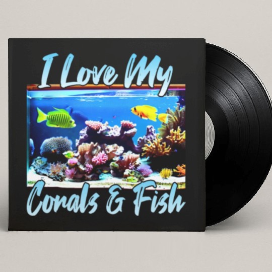 Saltwater aquarium coral fish Custom Vinyl Record Sleeves