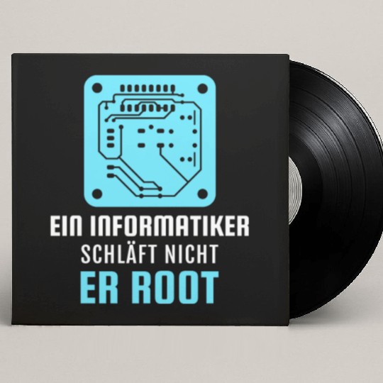 A Computer Scientist Doesn't Sleep He Root Informa Custom Vinyl Record Sleeves