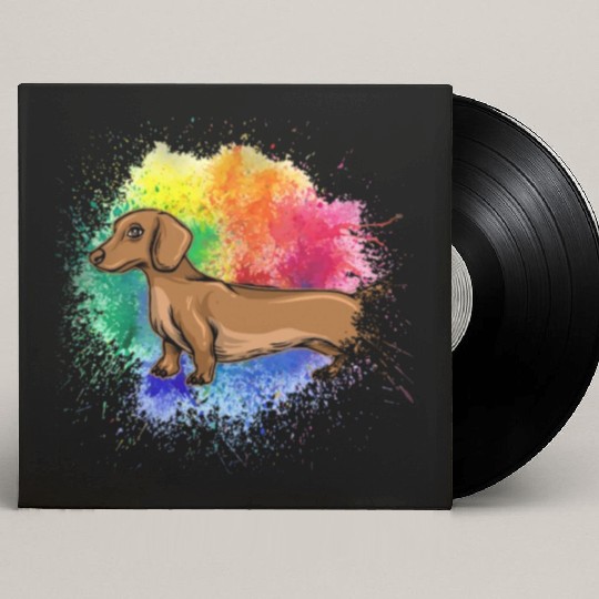 Dachshund Gift Dixie Wiener Doxie Dackel Custom Vinyl Record Sleeves