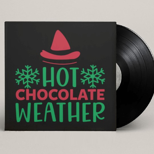 Hot chocolate weather Custom Vinyl Record Sleeves