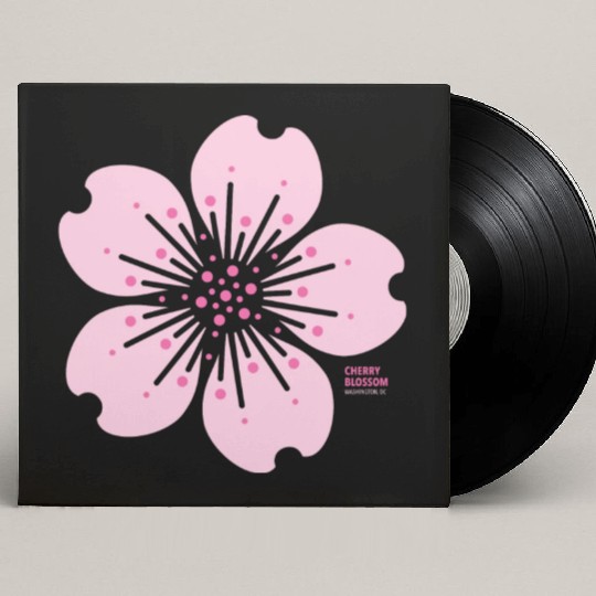 2022 Cherry Blossom Custom Vinyl Record Sleeves
