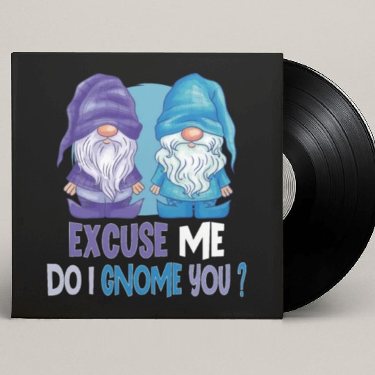 Garden Gnomes Gnome Lover Funny Gnome Gardening Custom Vinyl Record Sleeves