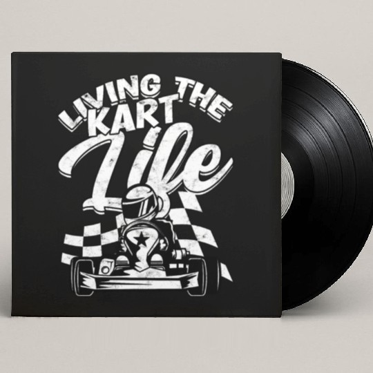 Go Kart Racer Pit Crew Car Racing Karting Custom Vinyl Record Sleeves