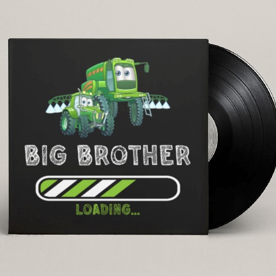 Big brother farmer tractor Custom Vinyl Record Sleeves