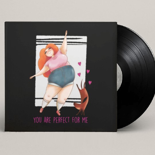 You Are Perfect For Me Dachshund Design Custom Vinyl Record Sleeves
