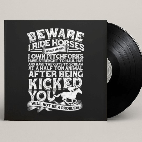 Horse Racing Equestrian Horseback Horse Racer Custom Vinyl Record Sleeves