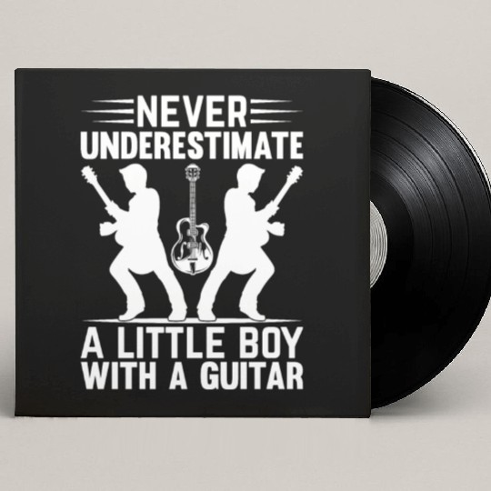 Guitar Player Never Underestimate A Little Boy Wit Custom Vinyl Record Sleeves