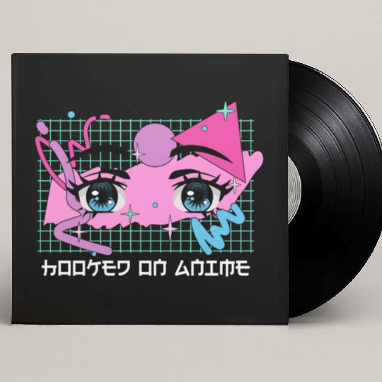 Hooked on Anime Japanese Kawaii Japan Cute Anime L Custom Vinyl Record Sleeves