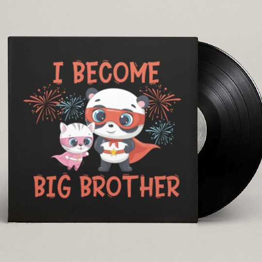 Big brother super hero panda cat 2023 Custom Vinyl Record Sleeves