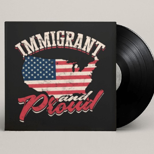 US Immigrant Indigenous USA Immigrants america Custom Vinyl Record Sleeves