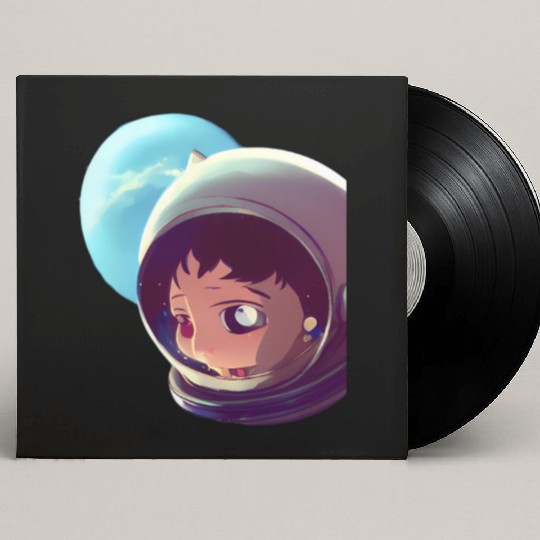 Gift Space Astronaut Custom Vinyl Record Sleeves