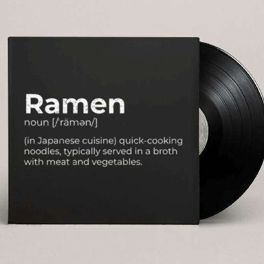 Ramen Japanese Cuisine Tonkotsu Premium Custom Vinyl Record Sleeves
