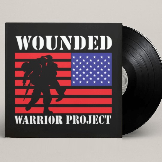 Wounded Warrior Project Us Flag Custom Vinyl Record Sleeves