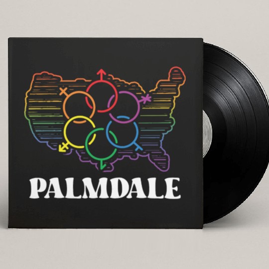 Palmdale Pride Month Pride Flag LGBT Community LGB Custom Vinyl Record Sleeves