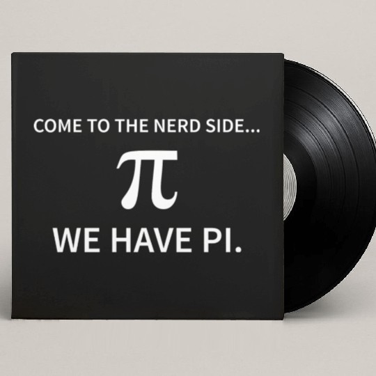 Come to the nerd side We have Pi Funny Novelty Custom Vinyl Record Sleeves