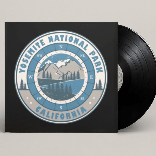 Yosemite National Park California US Hiking Custom Vinyl Record Sleeves