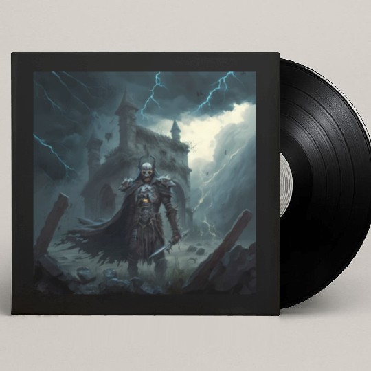 Death Knight in Thunderstorm Custom Vinyl Record Sleeves