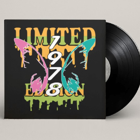 1978 Born Limited Edition Butterfly Gift Custom Vinyl Record Sleeves