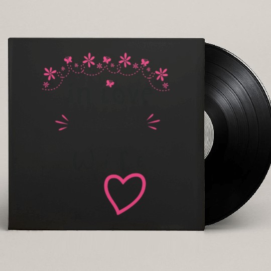 Love with My WIFE Cute Valentine day Mom to Be Val Custom Vinyl Record Sleeves