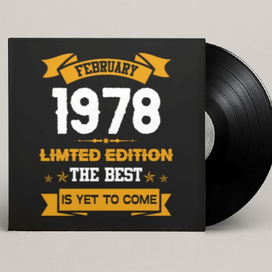 February 1978 Birthday Surprise Custom Vinyl Record Sleeves