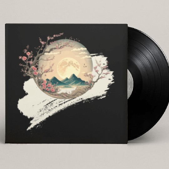 Cherry Blossom Spring Japan Nature Custom Vinyl Record Sleeves