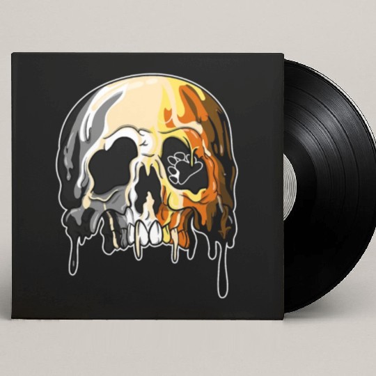 Bear LGBTQ Candle Sugar Skull Gay Pride Custom Vinyl Record Sleeves