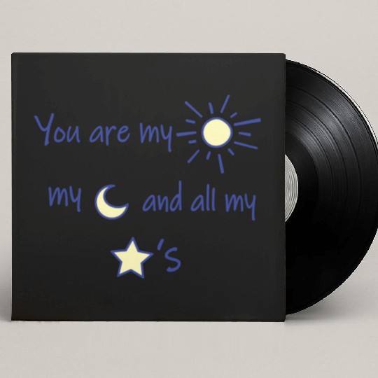 Sun Moon and Stars Custom Vinyl Record Sleeves