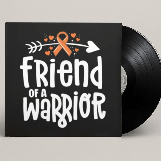 Friend Of A Warrior Lymphoma Leukemia Cancer Custom Vinyl Record Sleeves