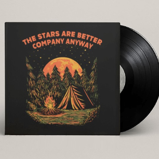 Stars Are Better Company Wildlife Camping Outdoor Custom Vinyl Record Sleeves