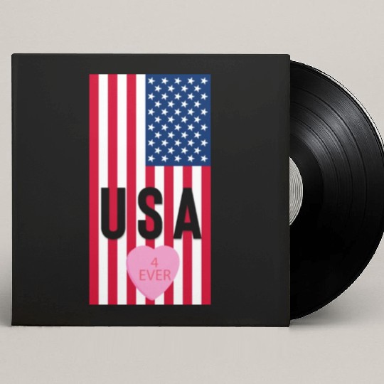 USA Stars and Stripes Custom Vinyl Record Sleeves