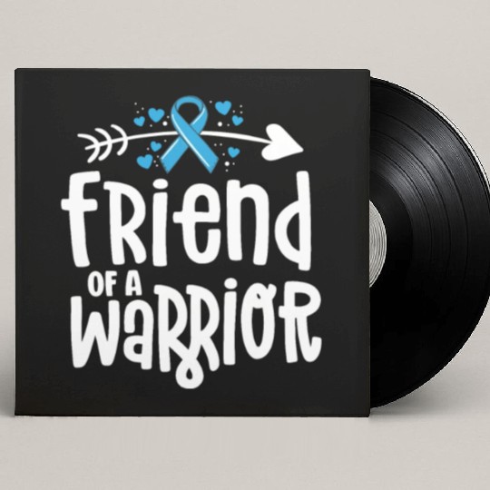 Friend Of A Warrior Support Team Prostate Cancer Custom Vinyl Record Sleeves