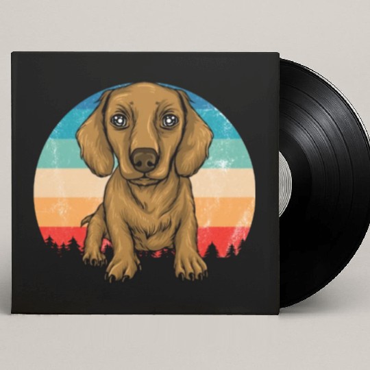 Dachshund Gift Dixie Wiener Doxie Dackel Custom Vinyl Record Sleeves