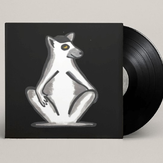 chiling lazy monkey ringtailed lemur Custom Vinyl Record Sleeves