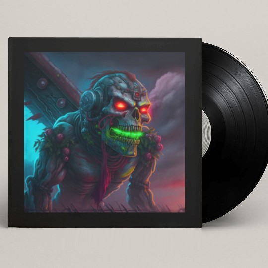 ZOMBIE IRON MAIDEN (version 15) Custom Vinyl Record Sleeves