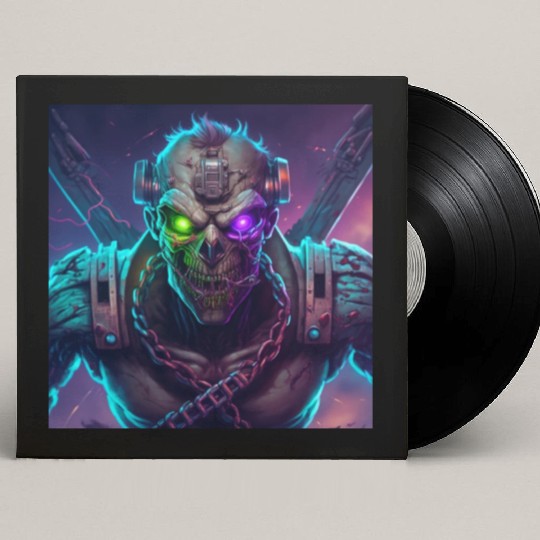 ZOMBIE IRON MAIDEN (Version 10) Custom Vinyl Record Sleeves