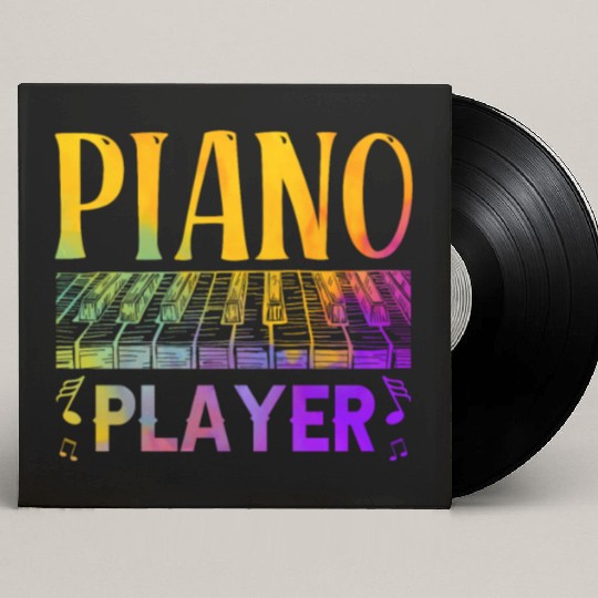 Piano Player Music Musician Lover Custom Vinyl Record Sleeves