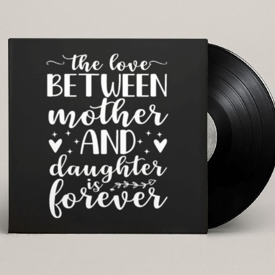 Love Between A Mother And Daughter Is Forever Moth Custom Vinyl Record Sleeves