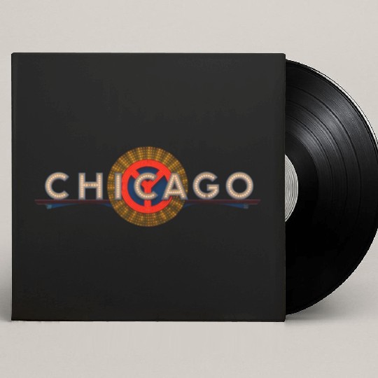 Chicago Theatre Marquee Night Custom Vinyl Record Sleeves