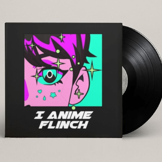 I Anime Flinch Funny Japanese Humor Japan Kawaii A Custom Vinyl Record Sleeves