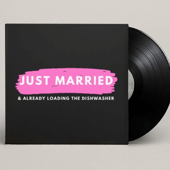 Just Married Custom Vinyl Record Sleeves