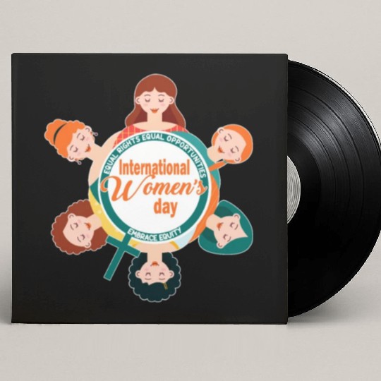 International Women's Day: Embrace Equity Custom Vinyl Record Sleeves