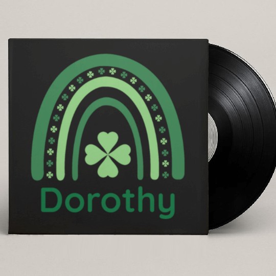 Dorothy Clover Charm Boho Rainbow Custom Vinyl Record Sleeves